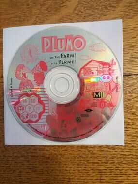 PLUMO ON THE FARM! A LA FERME! cdrom disc only